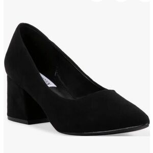 Steve Madden Pumps Vegan Suede Classic Event Workwear Slip-on Block H2” Black 40